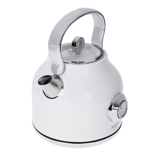 Biela elektrická kanvica Adler s teplomerom 1,7 L STRIX